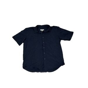 Orvis Short Sleeve‎ Buttondown Navy Blue, L 367-O